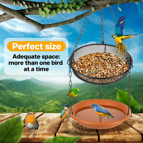 Rainflow plastic PP resin feeder emphasizes durability for outdoor use in varied weather.
