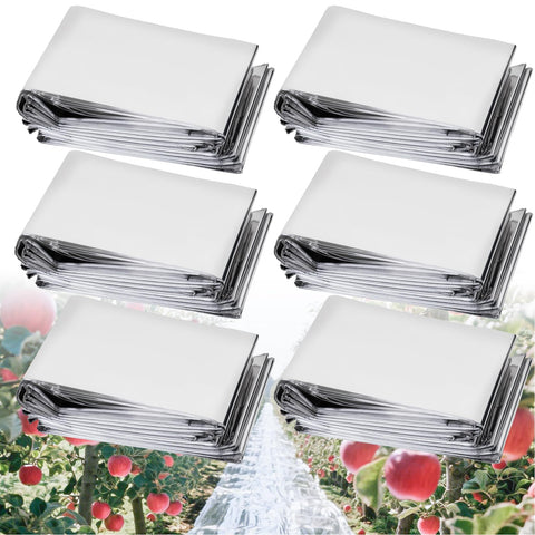 RAINFLOW reflective mylar film six-pack sheet, 83x63 inches, boosts greenhouse light distribution.