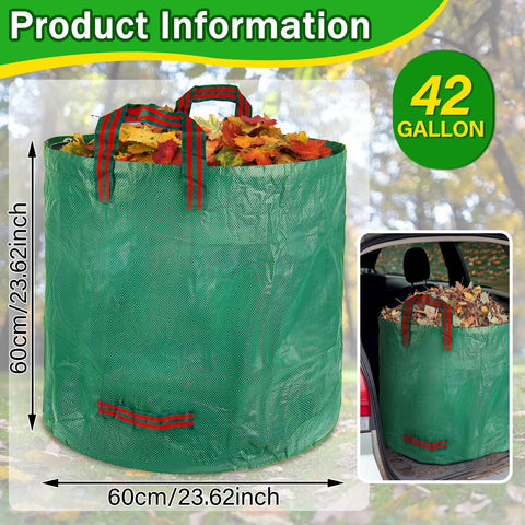RAINFLOW collapsible yard bags folded compactly for storage.