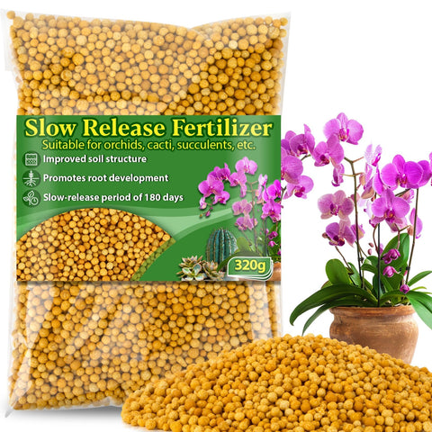 RAINFLOW slow-release fertilizer bottle pour showing convenient application for long-term feeding