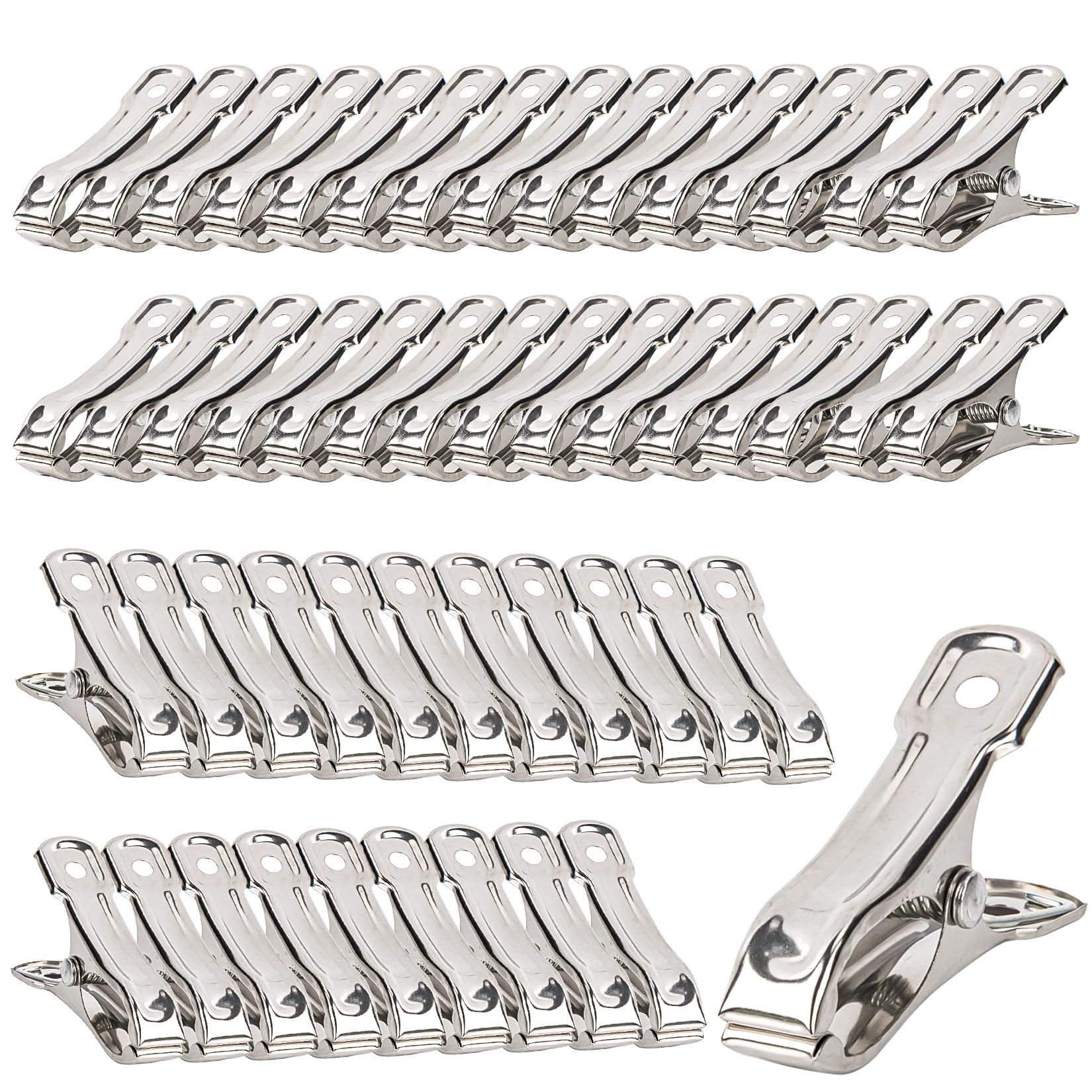 RAINFLOW stainless-steel garden-clip 2-inch grip secures netting securely.