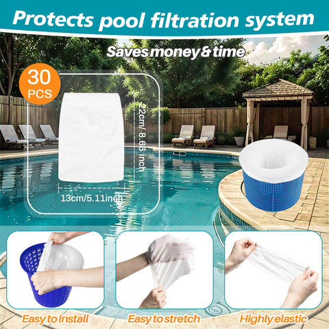 RAINFLOW traps leaves pollen and dog hair for cleaner pool water