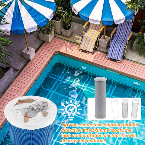 RAINFLOW ultra-fine nylon filter socks visible for filtration clarity and longevity