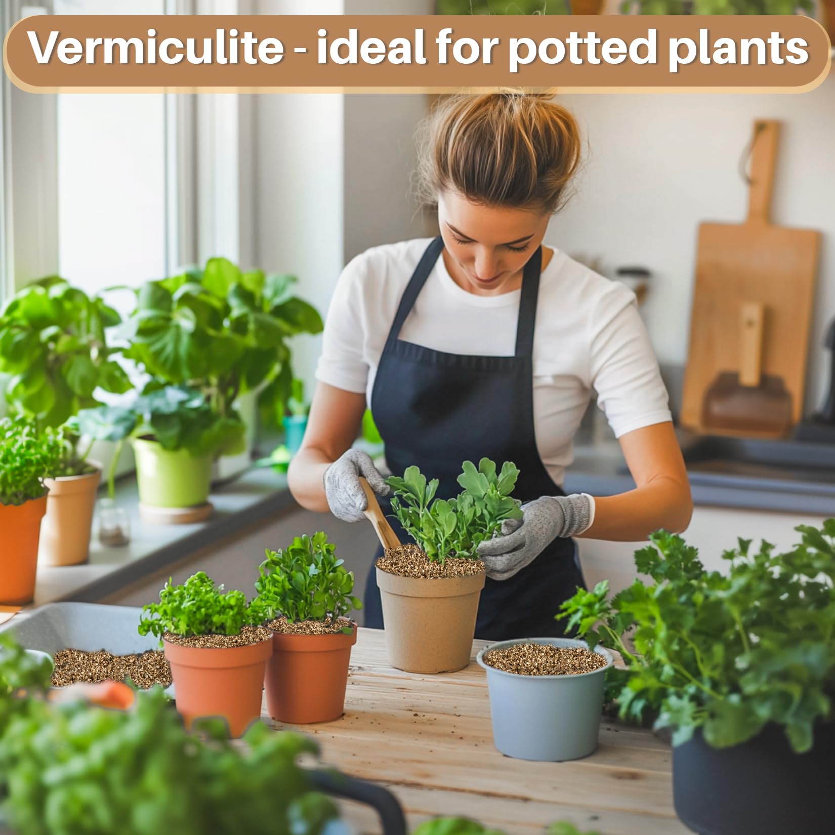 Rainflow Vermiculite seed starting setup demonstrating versatile garden applications