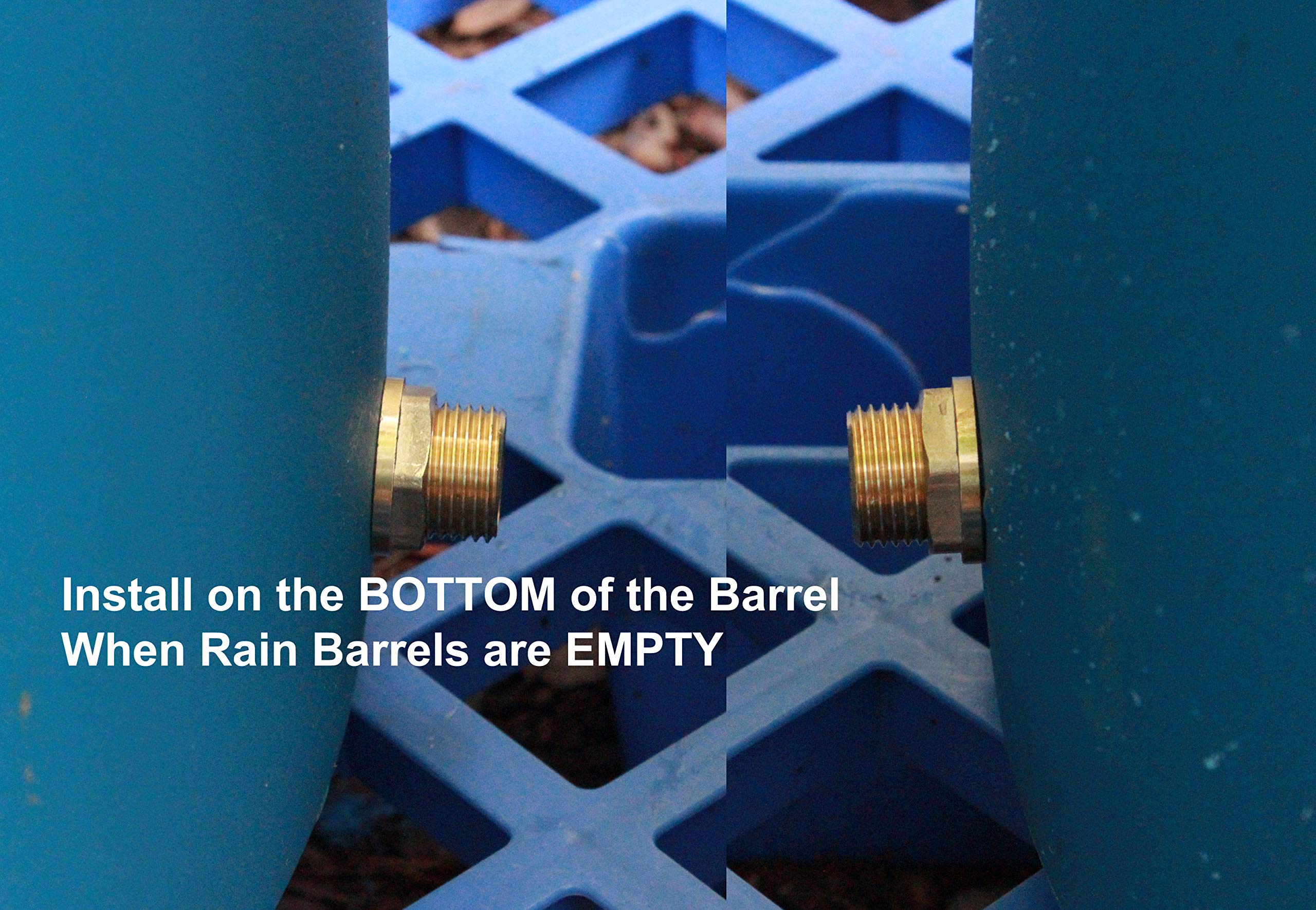 RAINPAL RBL020: bulkhead fittings close-up in durable brass.