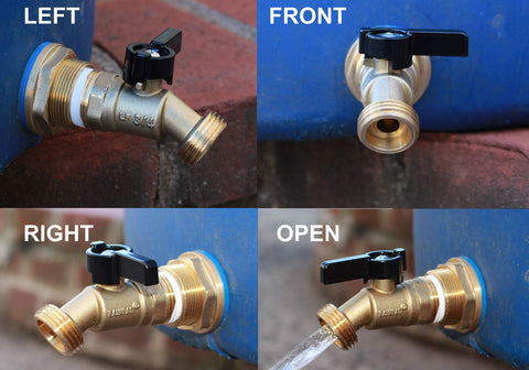 RAINPAL RBS022 external installation on a rain barrel outdoors