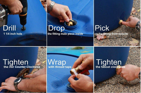 RAINPAL RBS022 thread tape included for easy leak-free setup