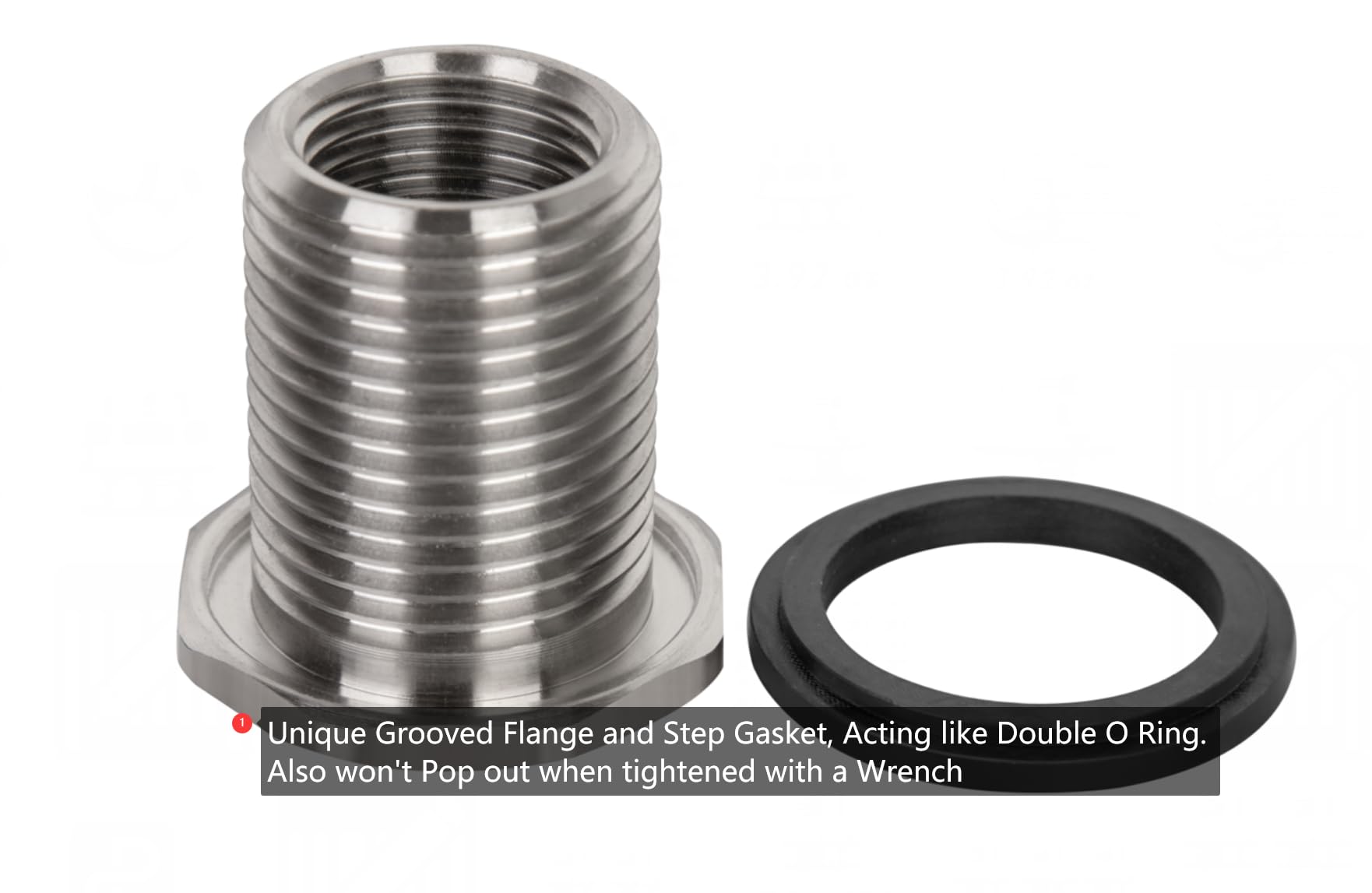 RainPal SSBF020 step gasket close-up showing secure sealing