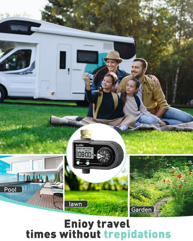 RAINPOINT 360-degree inlet connector fits standard faucets.