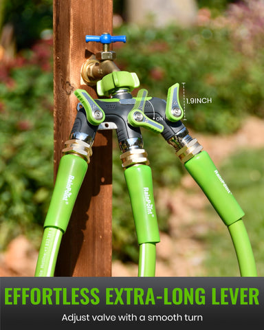Rainpoint stainless steel valves withstand many cycles for reliable watering.
