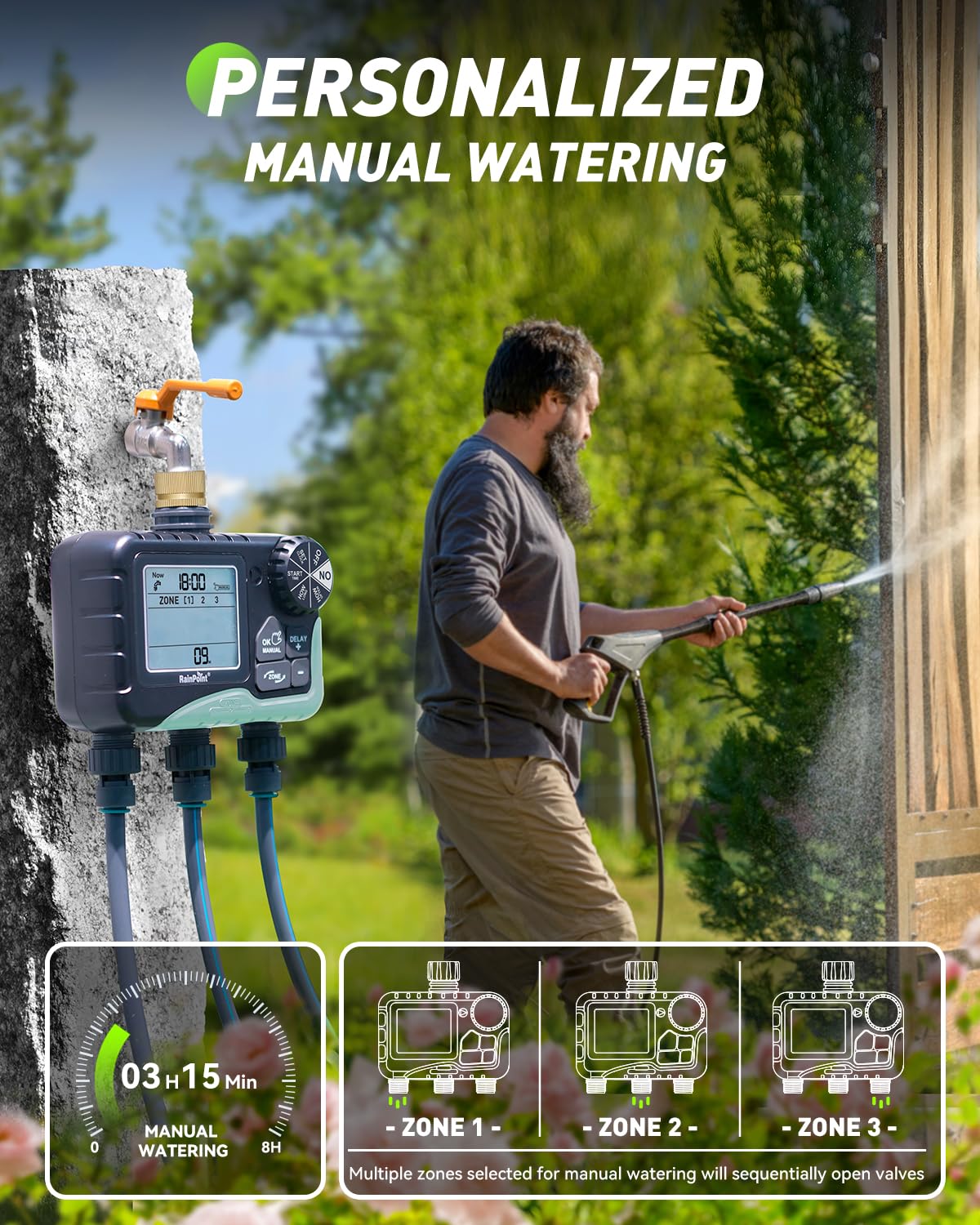 RAINPOINT ABS shell provides rugged outdoor durability