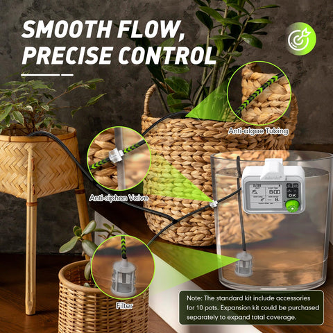 RAINPOINT anti-siphon valve prevents backflow during cycles.