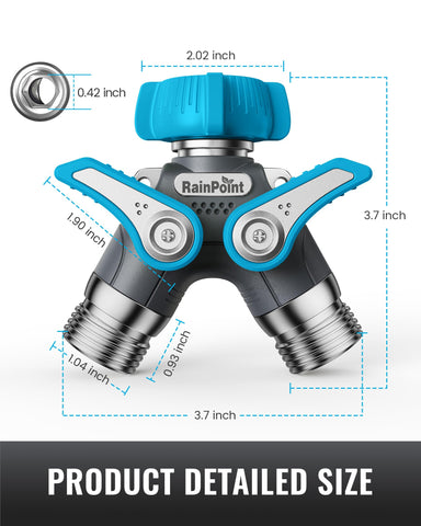 RAINPOINT anti-twist locking threads for secure hose connections