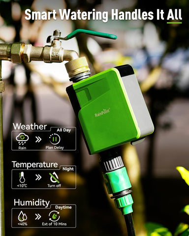 RAINPOINT brass swivel inlet close-up demonstrates durability and leak prevention