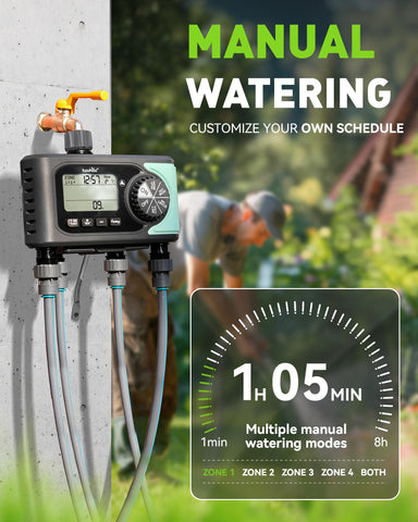 RAINPOINT brass inlet outdoor timer for durable outdoor installation