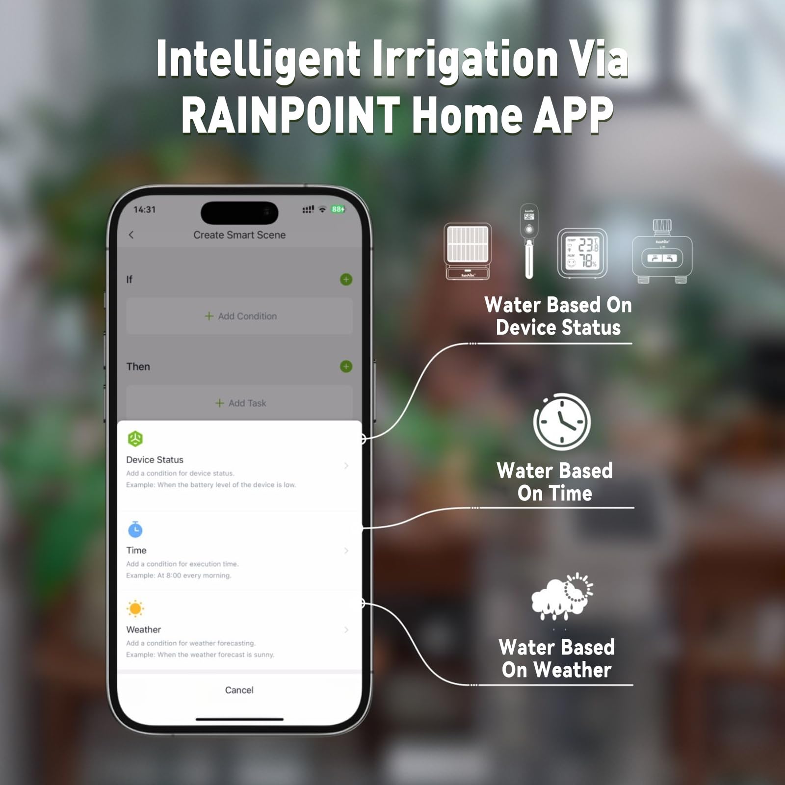 RainPoint drip emitter pack provides consistent moisture for all pots