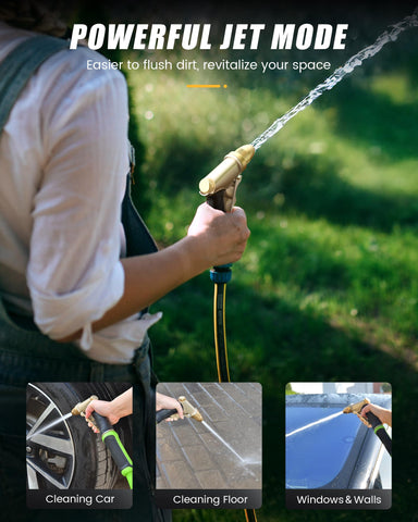 RAINPOINT ergonomic rubber grip reduces hand fatigue during extended use