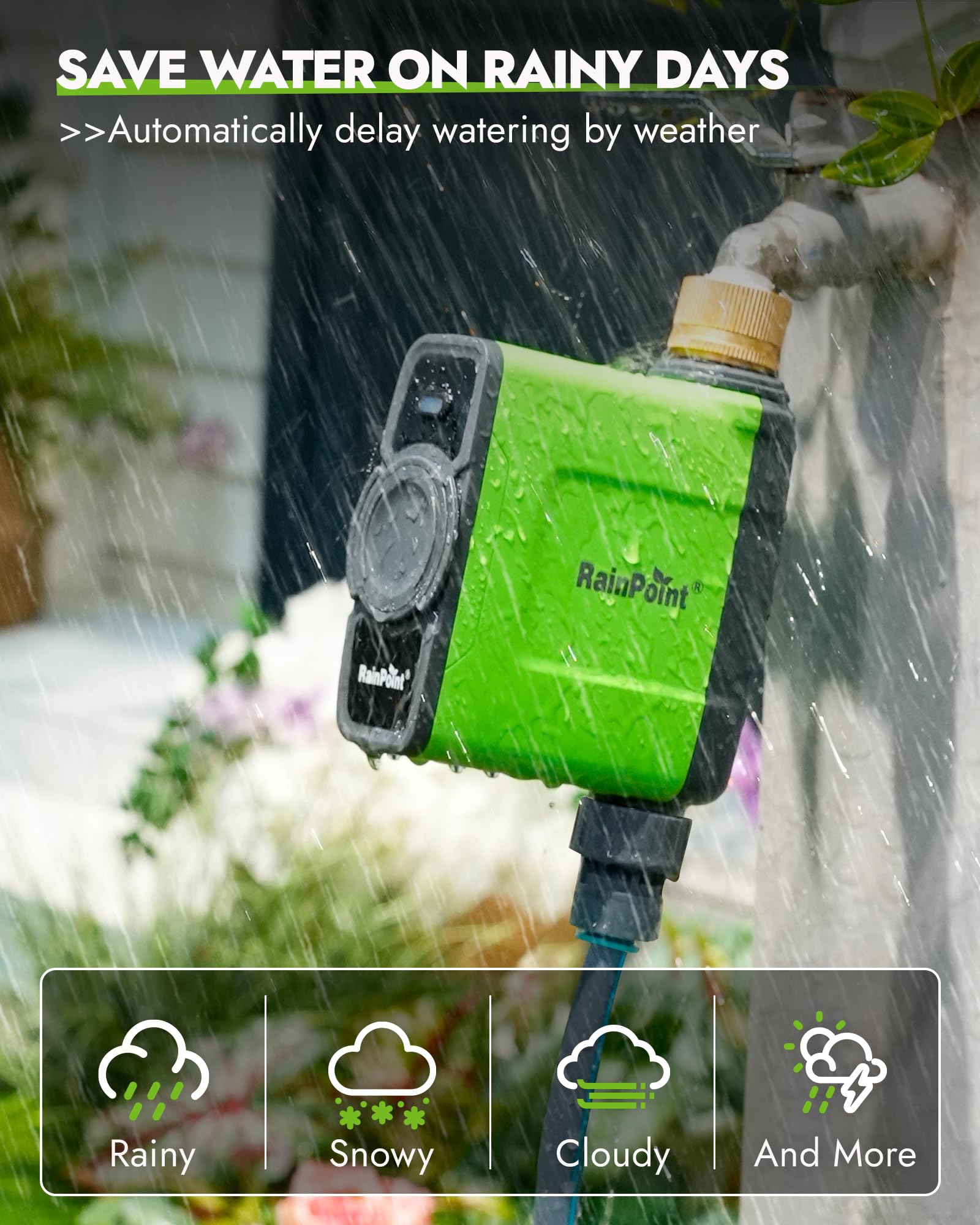 Close-up of flow meter demonstrating precise water usage tracking.