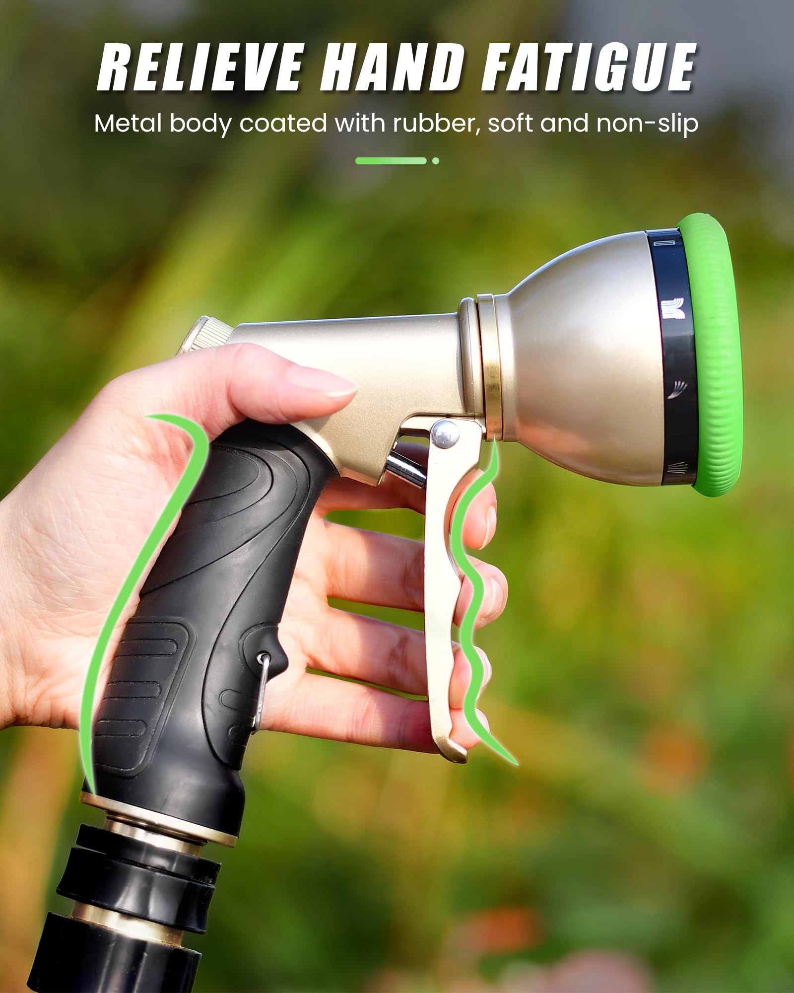 RAINPOINT quick-connect flow-stop coupler lets water stop instantly.