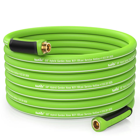 RAINPOINT garden hose 75ft flexible-hybrid-rubber offers durable flexibility for year-round watering.