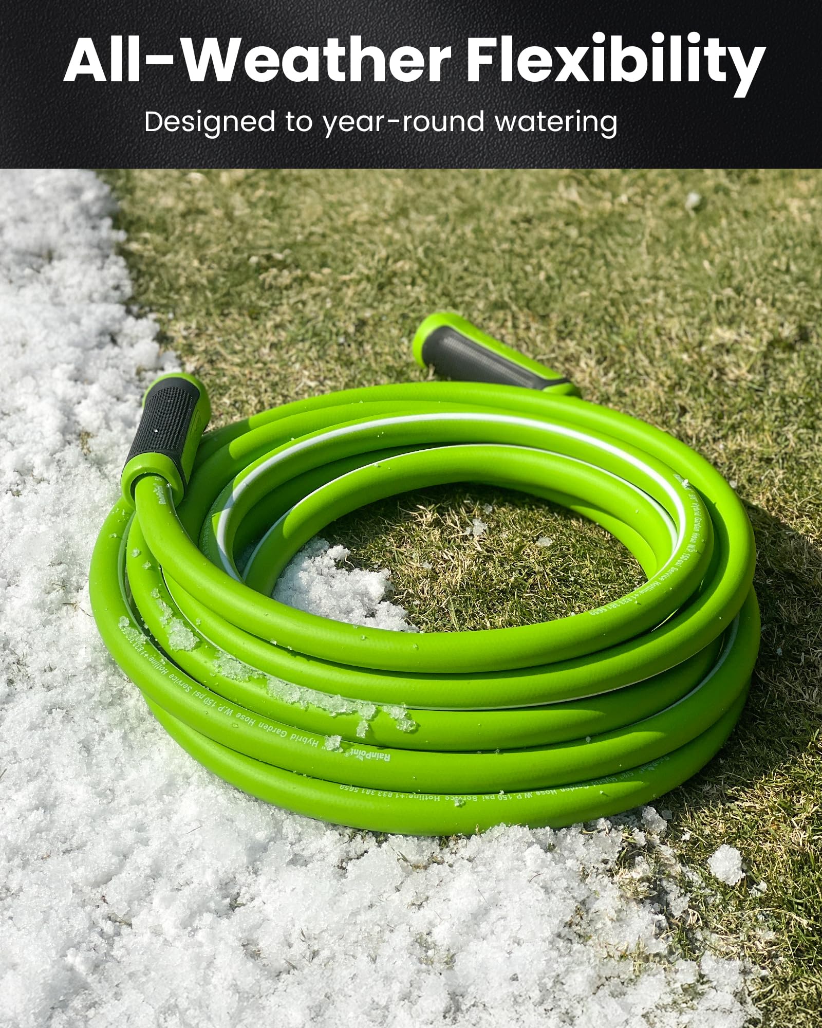 RAINPOINT kink-free design prevents tangling during use