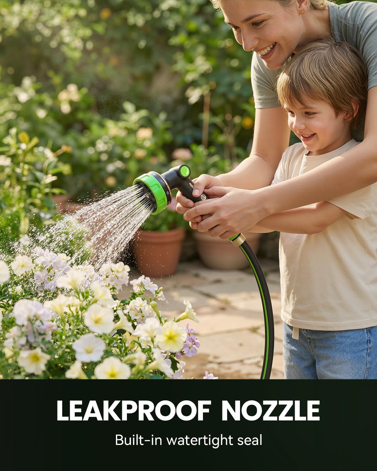 RAINPOINT jet mode demonstrates high-pressure spray for car washing without damage.