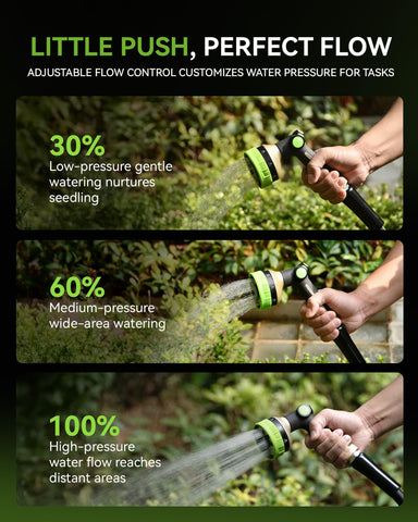 RAINPOINT hose sprayer nozzle with zinc-alloy body for durability