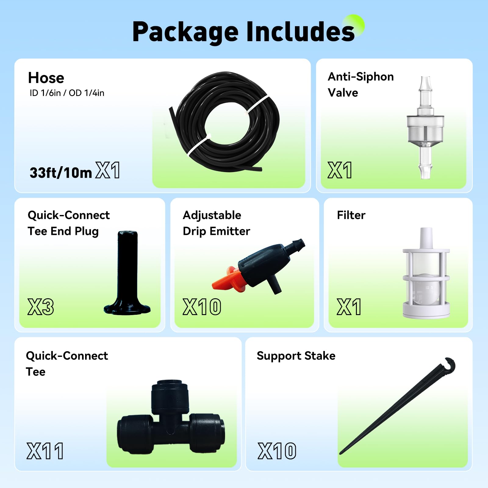 RainPoint in-box kit highlights complete watering solution.