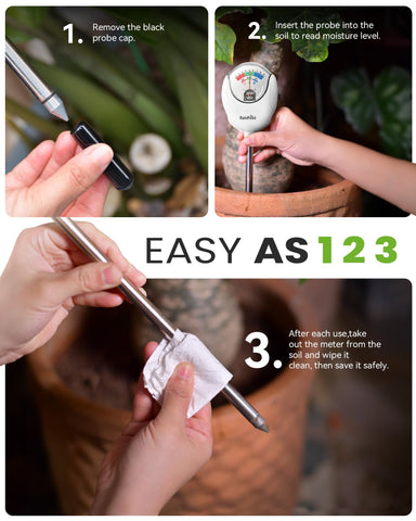 RainPoint works indoors and outdoors, from houseplants to raised beds.
