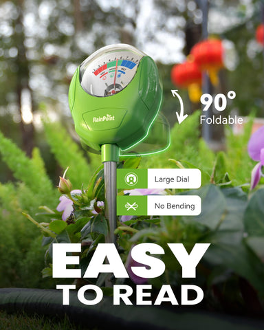 RAINPOINT no battery needed moisture meter provides instant readings