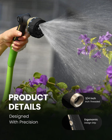 Rainpoint nozzle full pattern covers broad areas quickly.