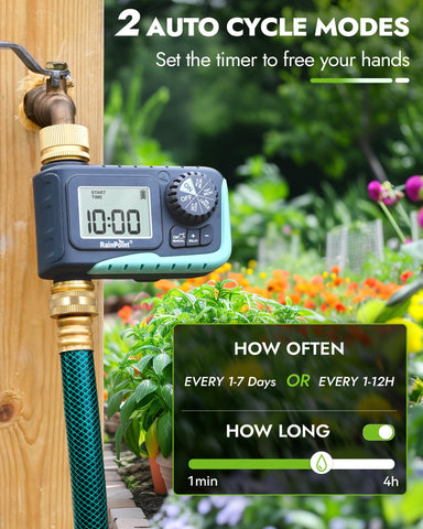 RAINPOINT timer in rain delay and manual mode for flexible watering