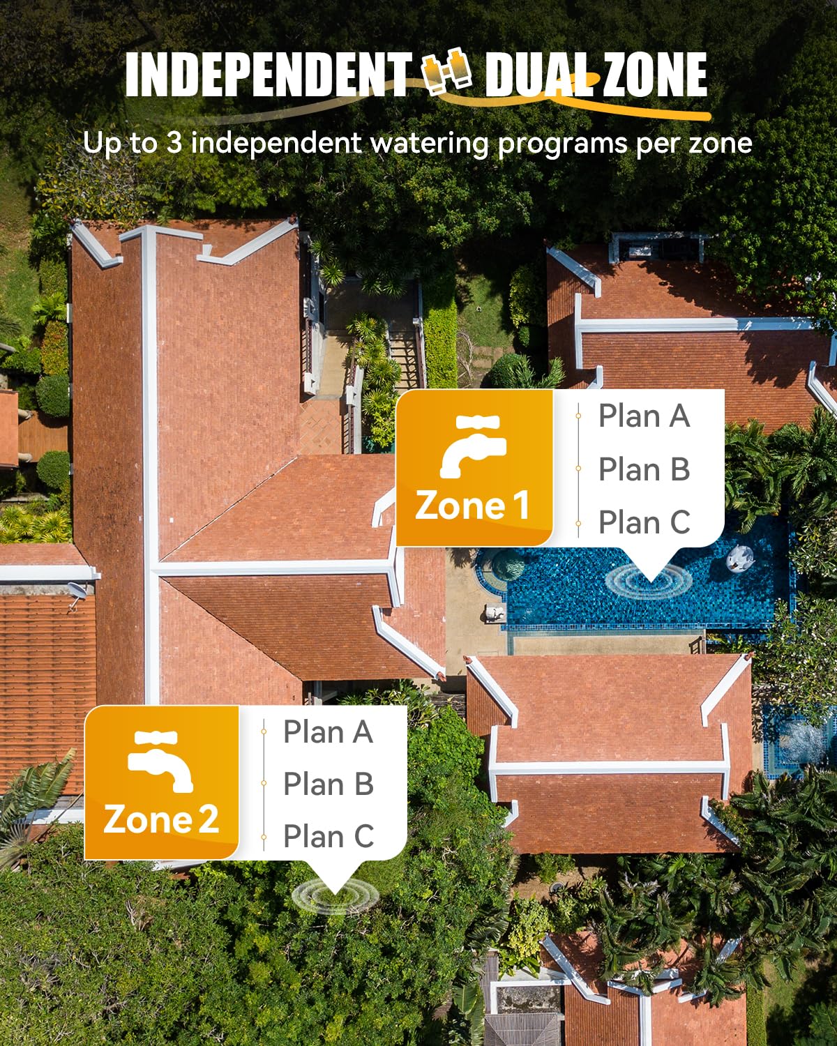RainPoint setup with 2.4GHz WiFi compatibility for stable connectivity.