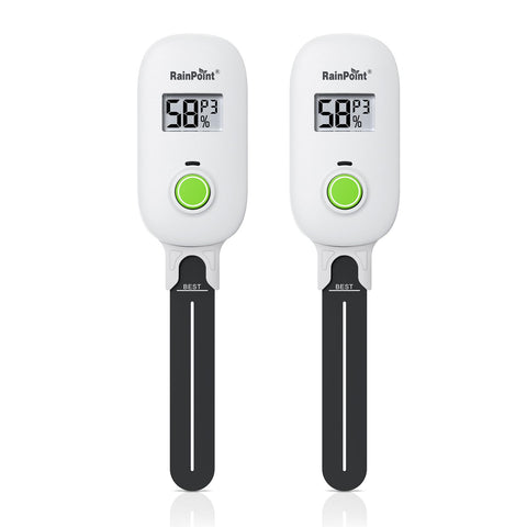 RAINPOINT Smart Moisture Meter display view with real-time soil moisture at a glance.