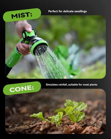 RAINPOINT spray nozzle stream mode reaches distant spots quickly.