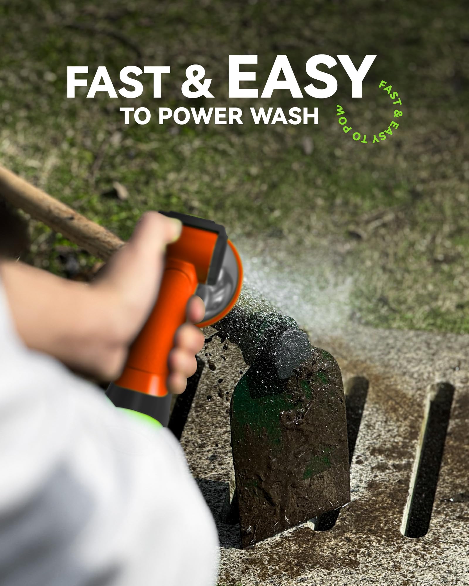 RainPoint orange spray nozzle with vertical pattern for precise irrigation.