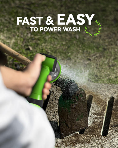 RAINPOINT spray nozzle vertical mode helps along plant rows with a steady spray.