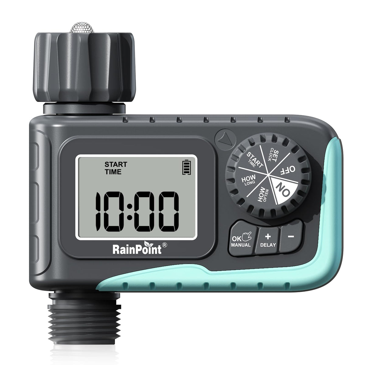 RAINPOINT sprinkler timer with digital display for precise scheduling