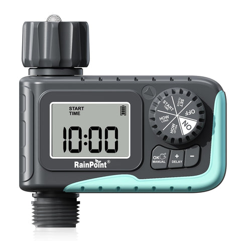RAINPOINT sprinkler timer with digital display for precise scheduling