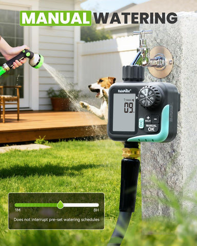 Rainpoint digital scheduling interface guiding automatic watering routines
