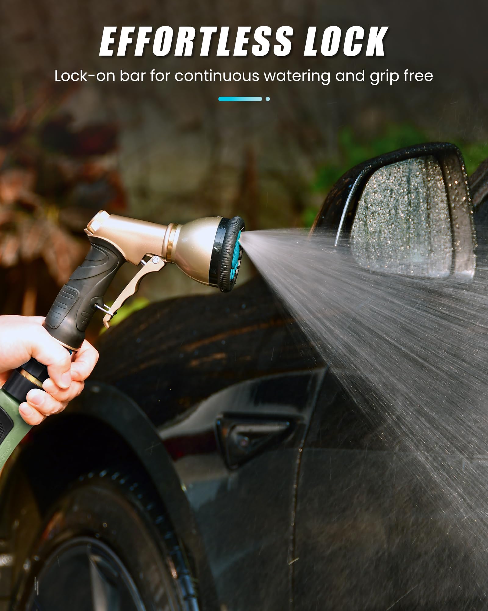 RAINPOINT tight-leak-proof 3/4 GHT threading ensures secure hose fittings