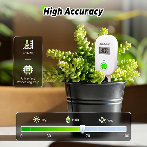 RAINPOINT two-pack packaging emphasizes value for multiple plants and spaces.