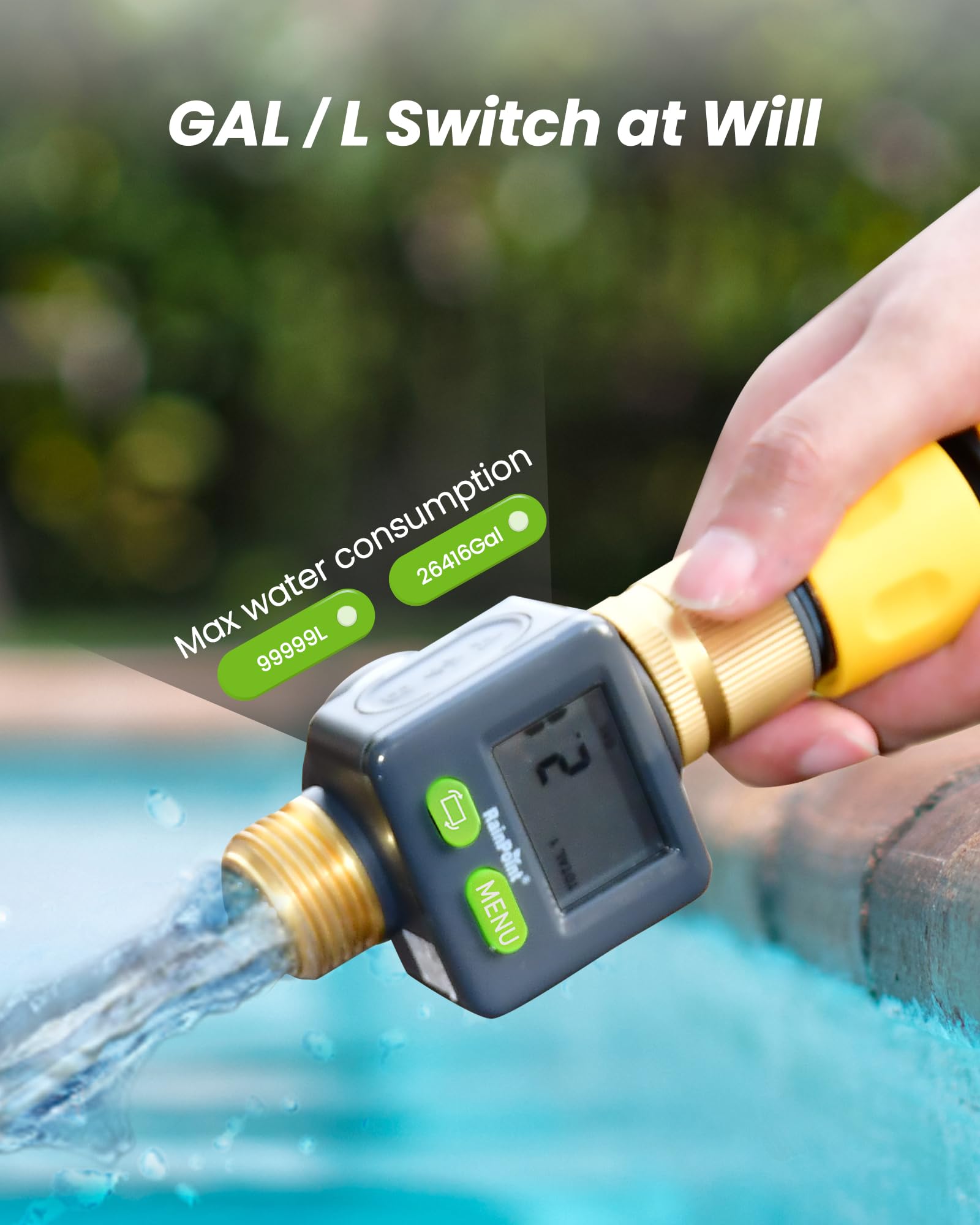 Rainpoint note on flow direction ensures accurate measurement