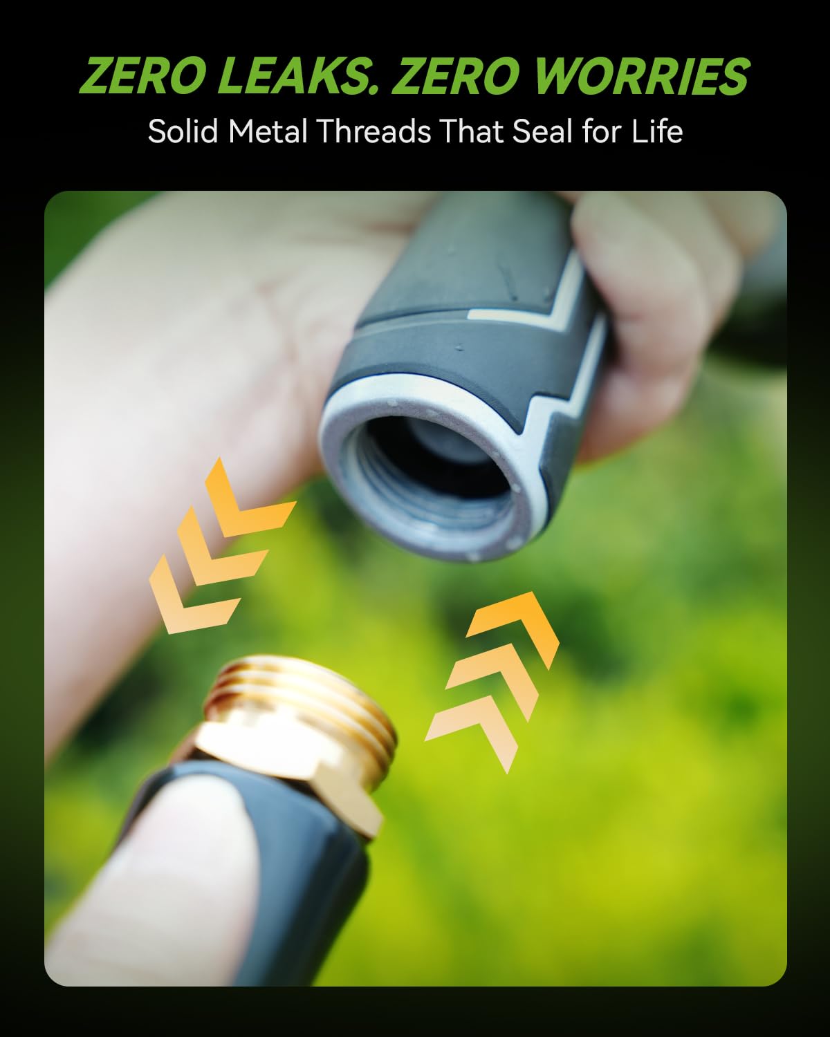 RAINPOINT versatile nozzle for watering lawns, washing vehicles, and patio cleaning.