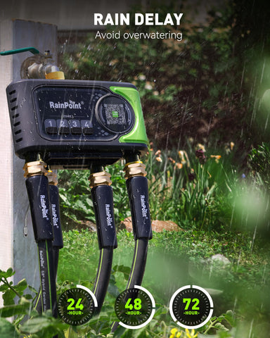 RainPoint manual watering mode allows quick override when needed.