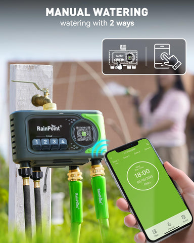 RainPoint voice control lets you adjust timers hands-free.