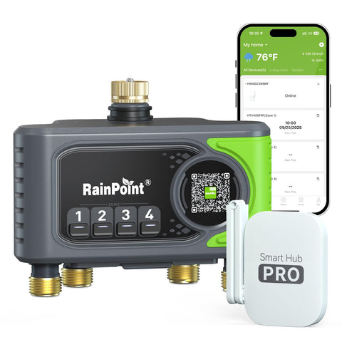 RainPoint Zone 1 watering view for precise garden irrigation.