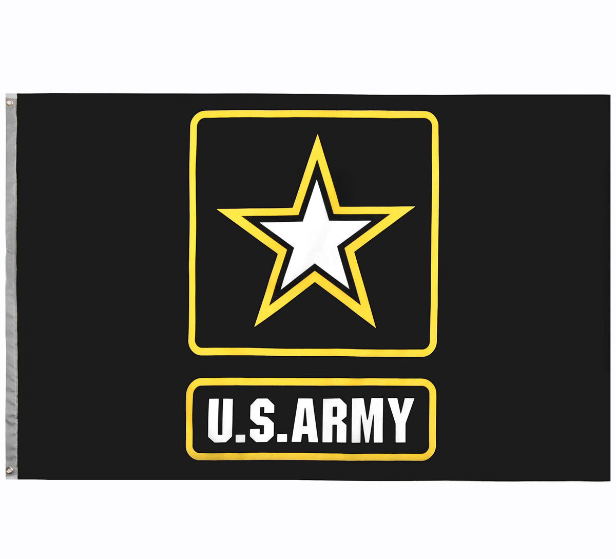 RainRoad US Army flag 3x5 ft displayed indoors or outdoors with lasting color.