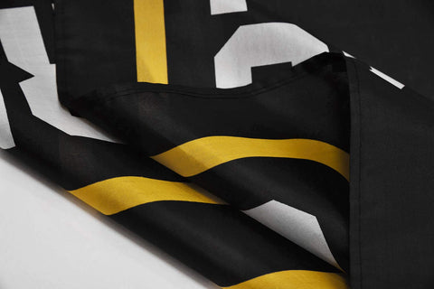 RainRoad flag with brass grommets ready for secure mounting and easy setup.