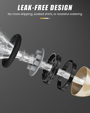RAINPOINT flow-stop connector avoids unwanted sprays when detaching the hose
